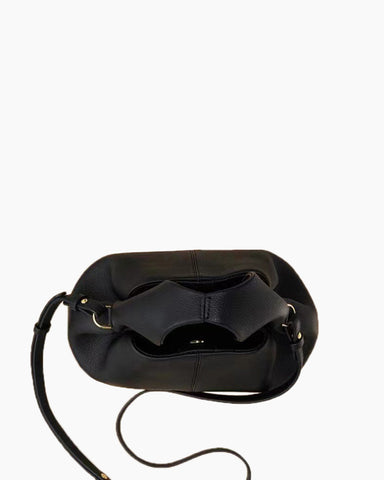 Modern Elegance Leather Cloud Bag