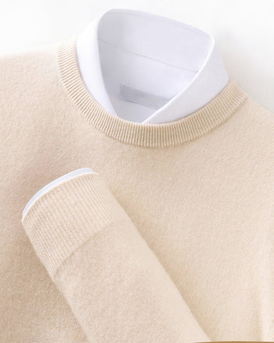 Men's Mongolian Cashmere Crewneck Sweater