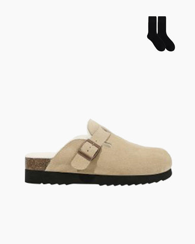 Thick-soled Furry Birkenstocks