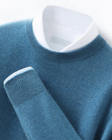 Men's Mongolian Cashmere Crewneck Sweater