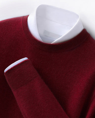 Men's Mongolian Cashmere Crewneck Sweater