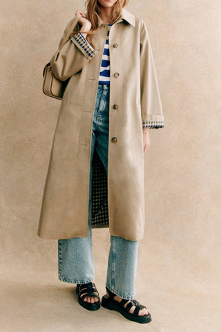 Casual Cool Classic Shirt Collar Oversize Trench Coat