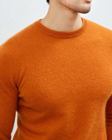 Men's Mongolian Cashmere Crewneck Sweater