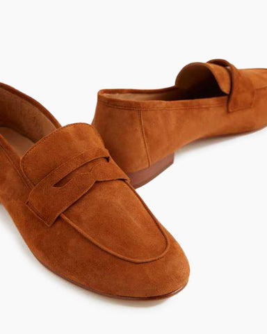 Pre-Eterna Suede Low Heel Penny Loafers