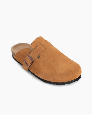 LarosaStyle birkenstock Suede Casual Adjustable Strap Clogs Mules