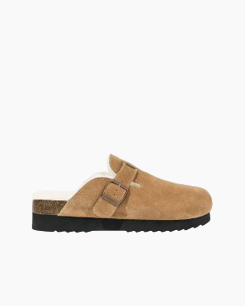 Thick-soled Furry Birkenstocks