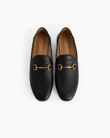 LarosaStyle loafers Alina Sleek and Sophisticated Leather Flat Loafers