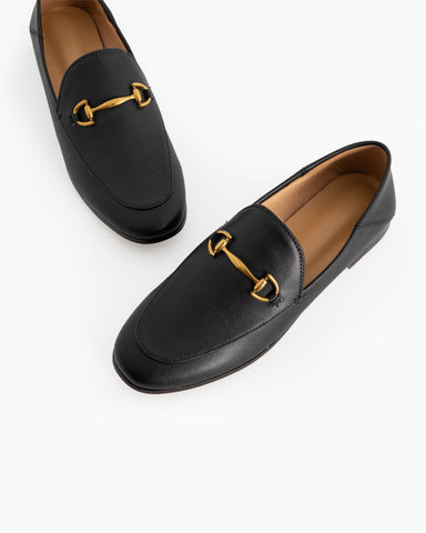 LarosaStyle loafers Alina Sleek and Sophisticated Leather Flat Loafers