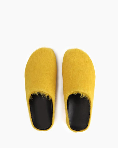 LarosaStyle mules Designer Real Fur Slides Clogs Mules Flat Luxury Slippers