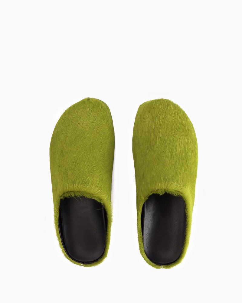 LarosaStyle mules Designer Real Fur Slides Clogs Mules Flat Luxury Slippers