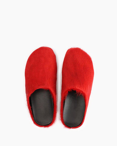 LarosaStyle mules Designer Real Fur Slides Clogs Mules Flat Luxury Slippers