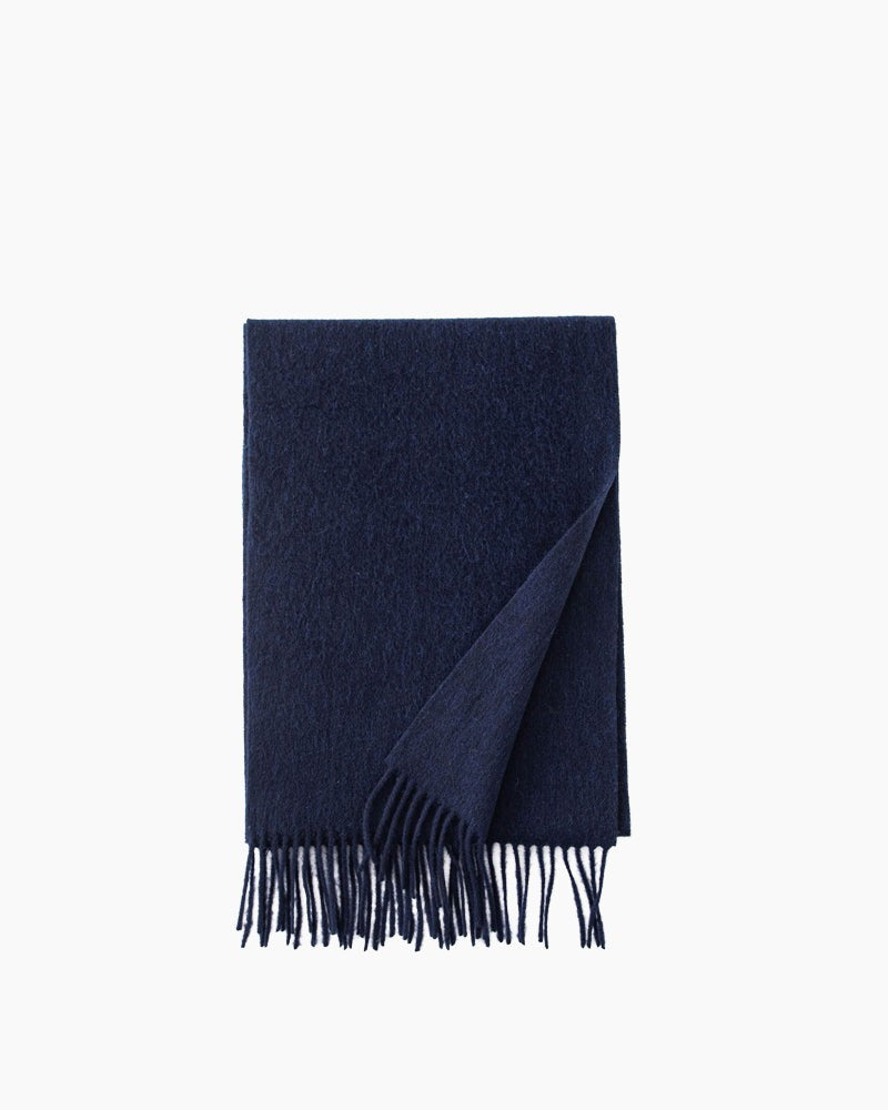 LarosaStyle Pure Morandi Warm Cashmere Scarf Navy