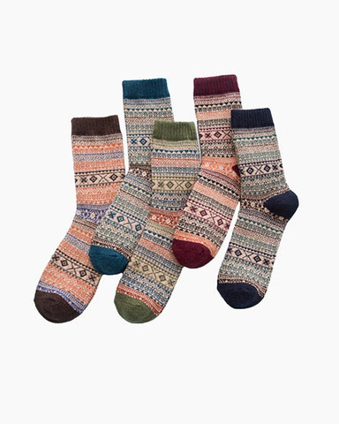 LarosaStyle Retro Rabbit Wool Socks