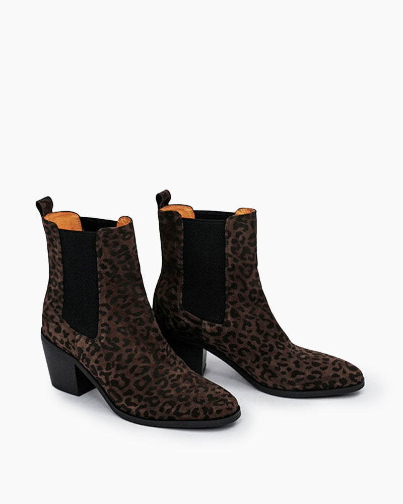 LarosaStyle Soft Suede Leather Ankle Boots