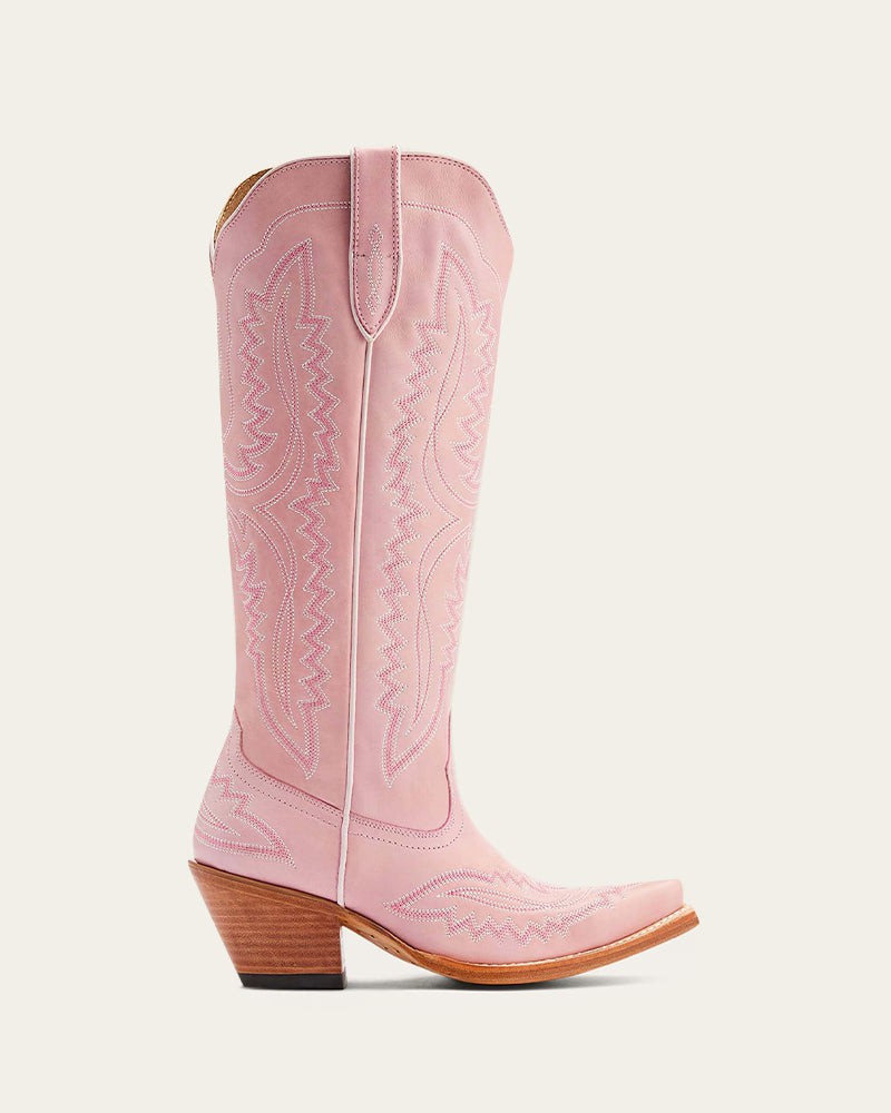 LarosaStyle western boot Cordelia Western Boots-Colorful Genuine Leather / Pink / US 6.5