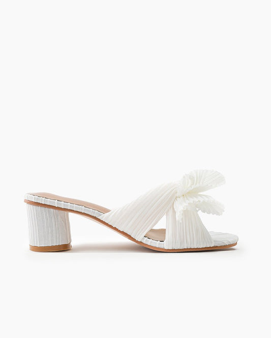 Pleated-Bow-Open-Toe-Chunky-Block-Heel-Sandals