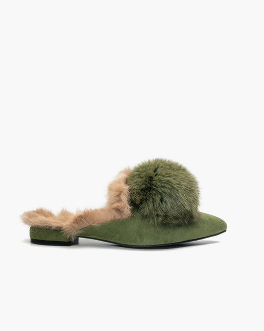 Pointed-Toe-Backless-Pompom-Slippers-Mules-fur-flat