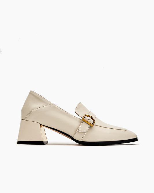 Gentle-Versatile-Square-Toe-leather-heel-Loafers