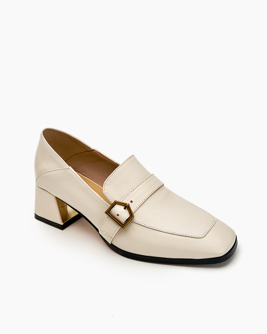 Gentle-Versatile-Square-Toe-leather-heel-Loafers