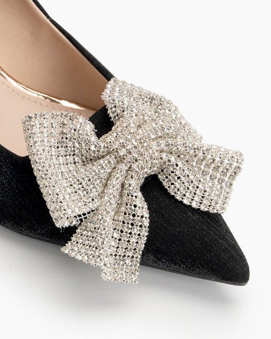 Rhinestone-Bowknot-Pointed-Toe-Kitten-Heel-Pumps