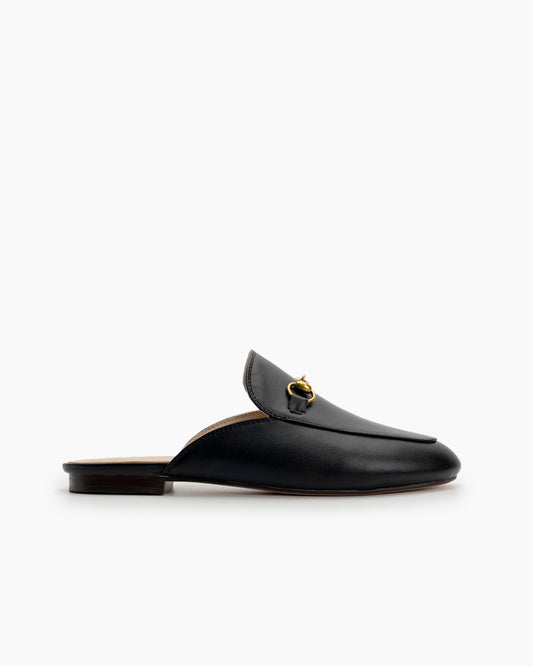 Classic-Horsebit-Oxford-Slide-Slip-On-Leather-Flat-Mules