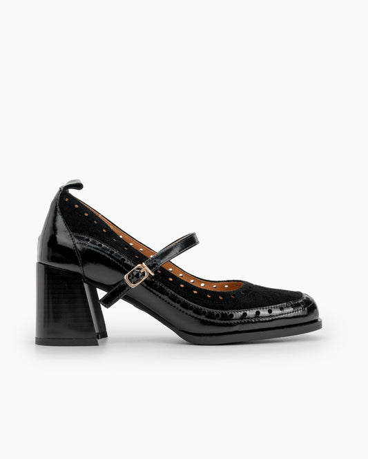 Mary-Jane-Ankle-Strap-Round-Toe-Mid-Heel-Pumps-Oxfords