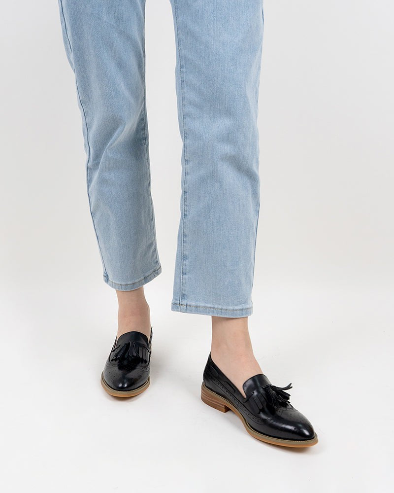 Pointed-Toe-Comfortable-Slip-On-Wingtip-Oxfords-Tassel-Leather-Loafers