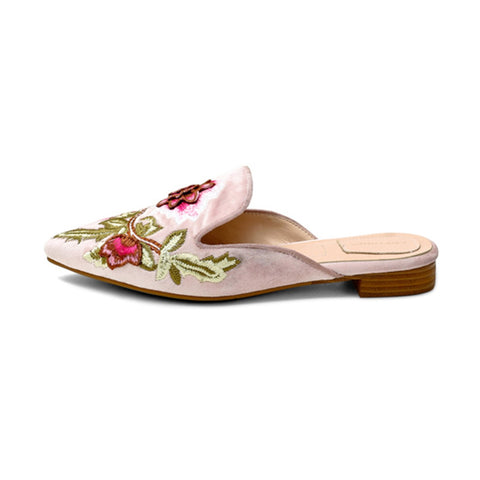 LarosaStyle mules Embroidery Mule Flats